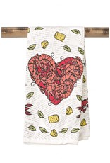 The Parish Line Heart Crawfish Kitchen Towel