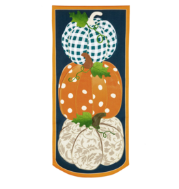 Evergreen Enterprises Patterned Pumpkins Everlasting Impressions Textile Décor