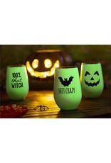 Evergreen Enterprises Glow-In-The-Dark, Bat Shit Crazy Wine Tumbler