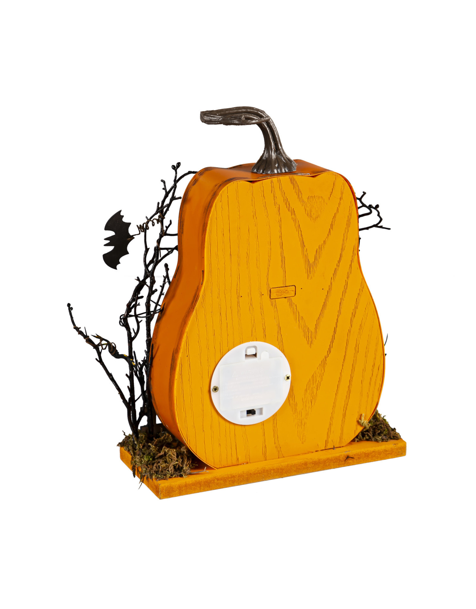 Evergreen Enterprises LED Wood "Happy Halloween" Haunted Pumpkin House Table Décor