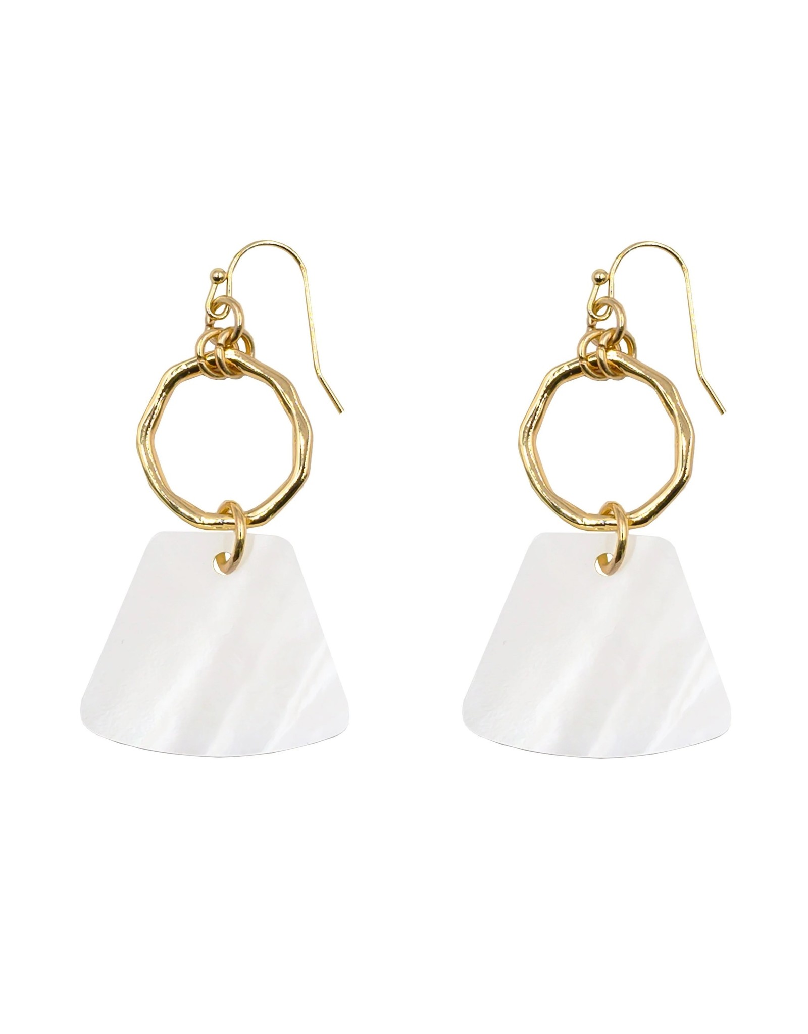 Kinsley Armelle Diana Collection - Pearl Earrings Gold