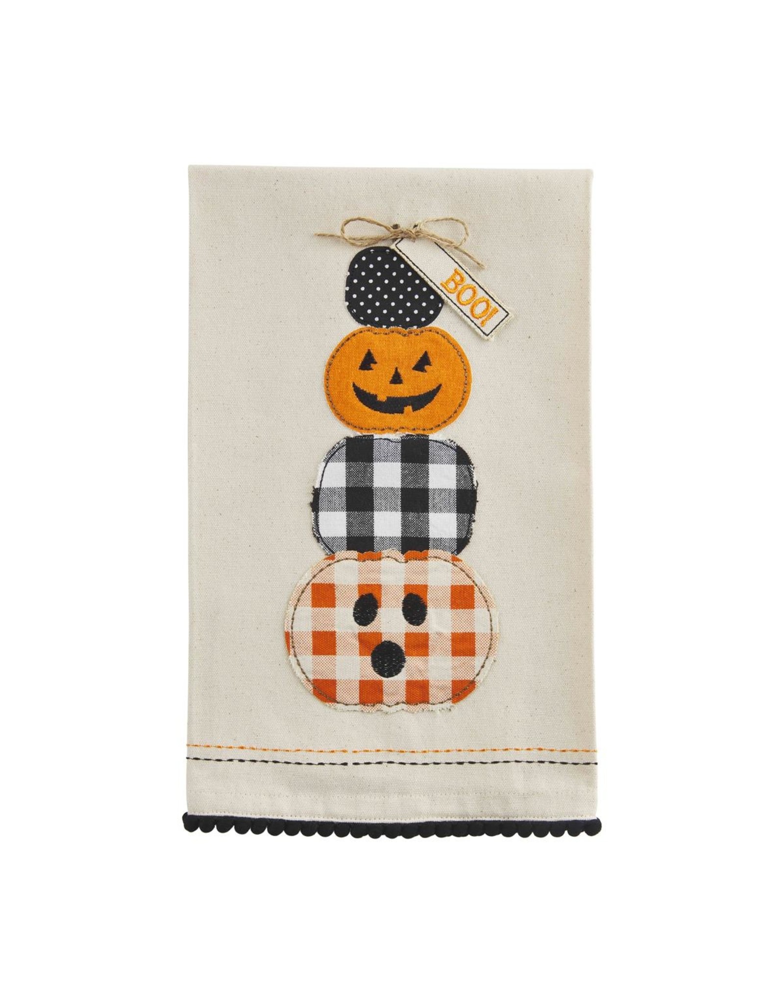 Mud Pie Stack Halloween Applique Towel