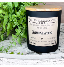 The Bee Commander Sandalwood Soy/Beeswax Candle