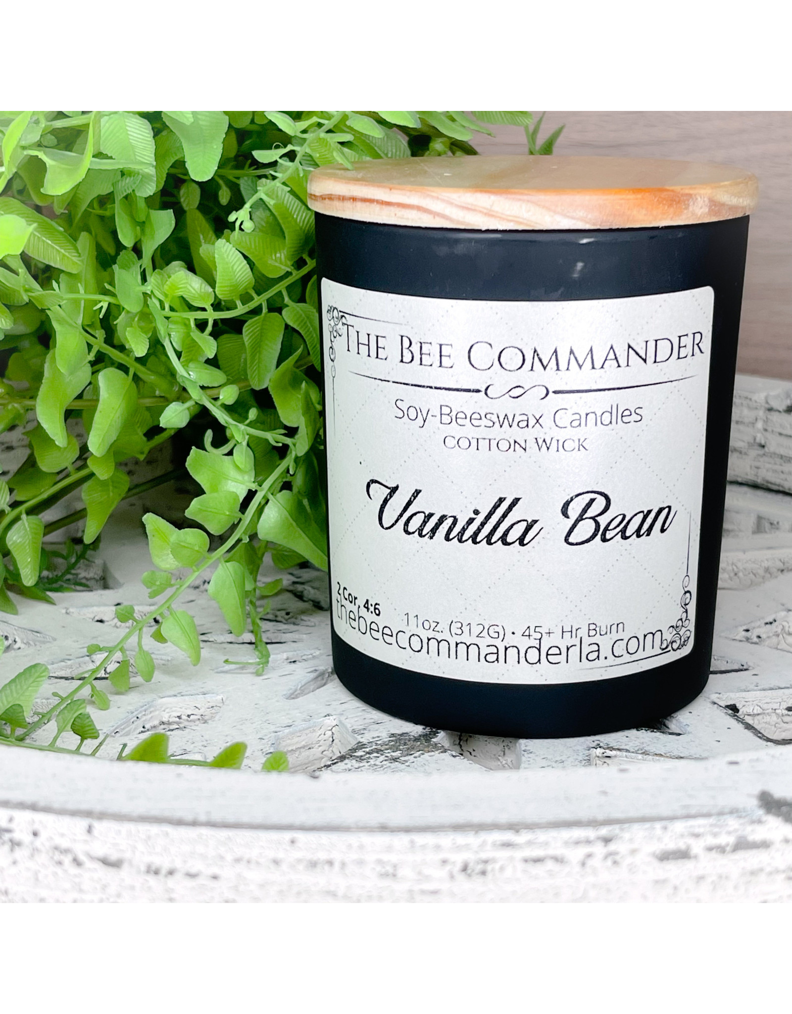 The Bee Commander Vanilla Bean Bee/Soy Candle 11oz