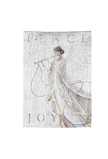 Evergreen Enterprises Peace and Joy Angel Garden Glisten Flag