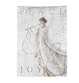 Evergreen Enterprises Peace and Joy Angel Garden Glisten Flag