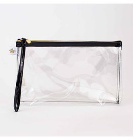 The Royal Standard Double Zip Pouch Clear/Black