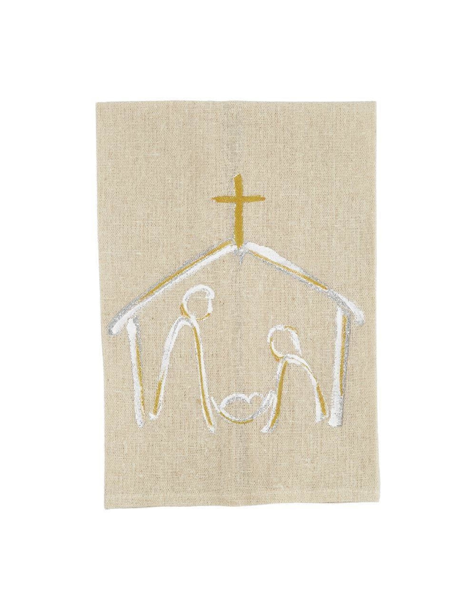 Mudpie Nativity Hand-Painted Towel