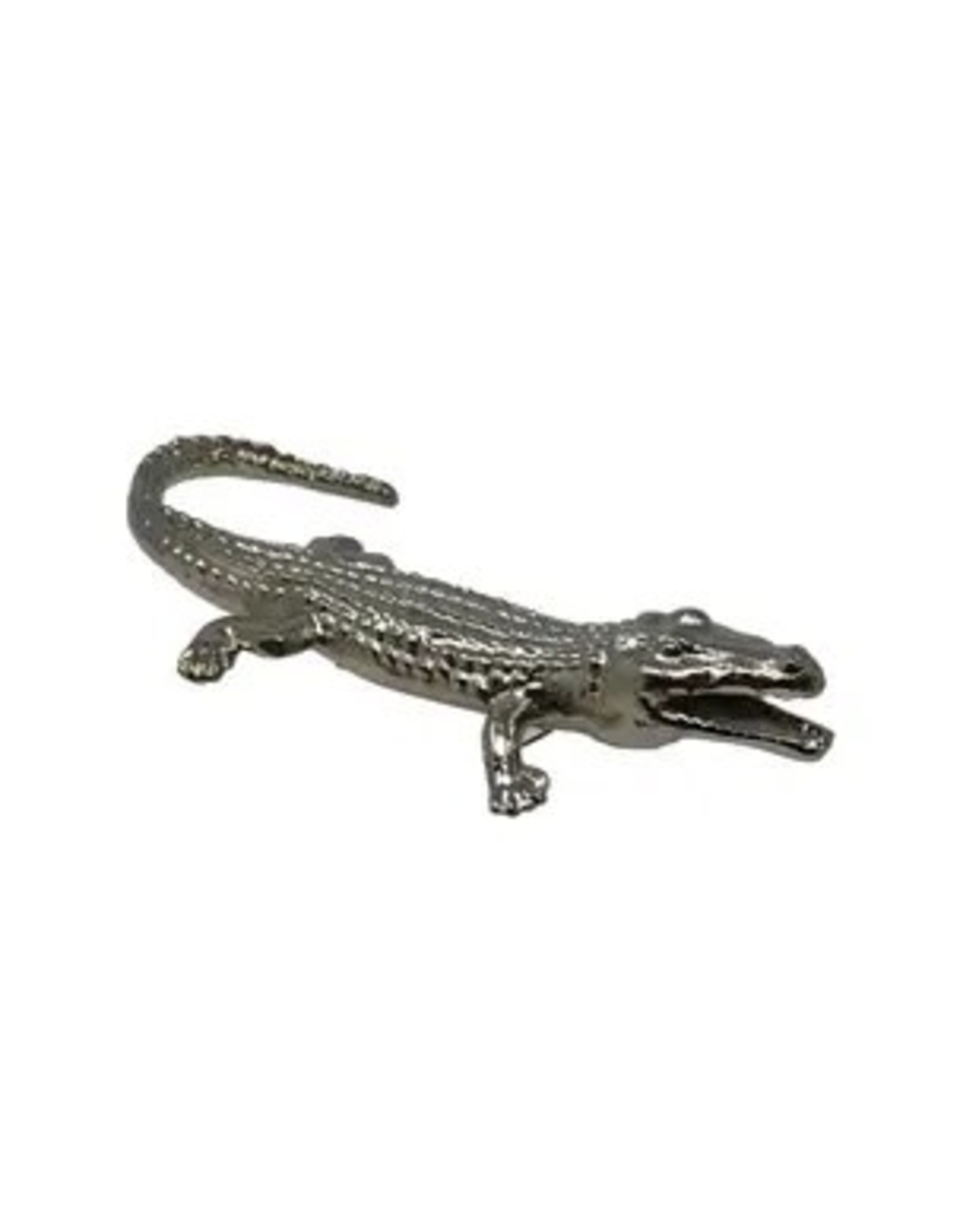 Wilco Home Inc. Polished Cast Aluminum Alligator Table Figure/Paper Weight