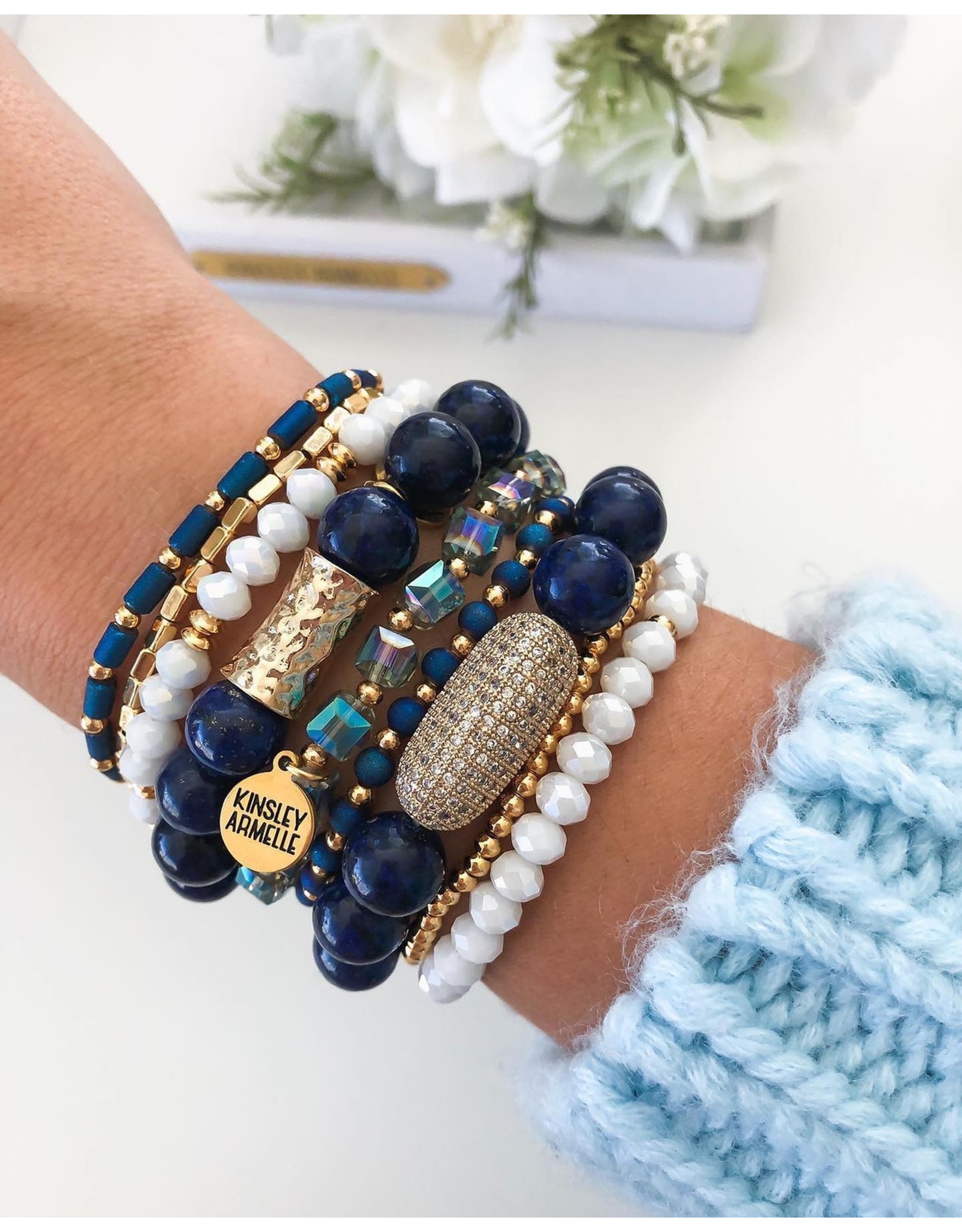 Kinsley Armelle Cyprus Collection Indigo Bracelet L/XL