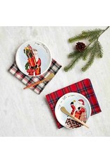 Mud Pie Merry Christmas Tartan Appetizer Set