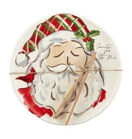 Mud Pie Santa Sweets Plate Set