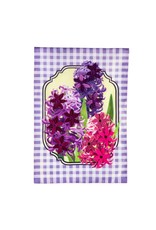 Evergreen Enterprises Spring Hyacinths Garden Applique Flag