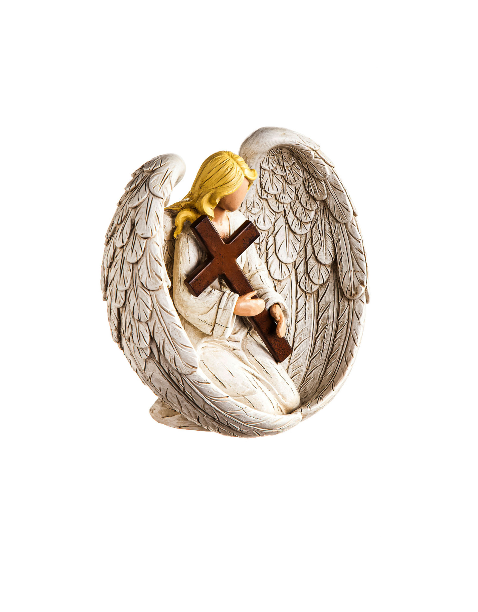 Evergreen Enterprises Angel with Cross Garden Statuary