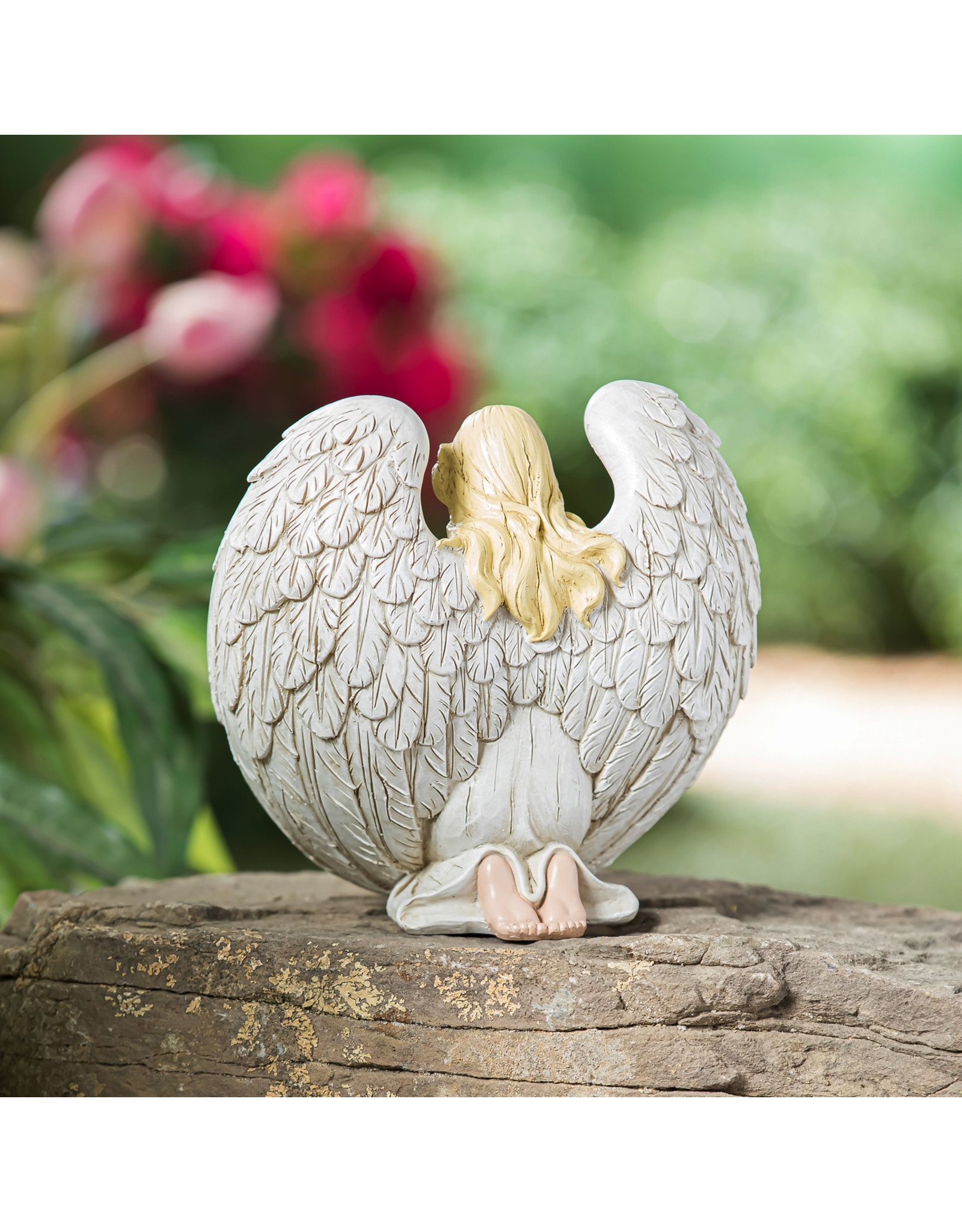 Evergreen Enterprises Angel with Cross Garden Statuary