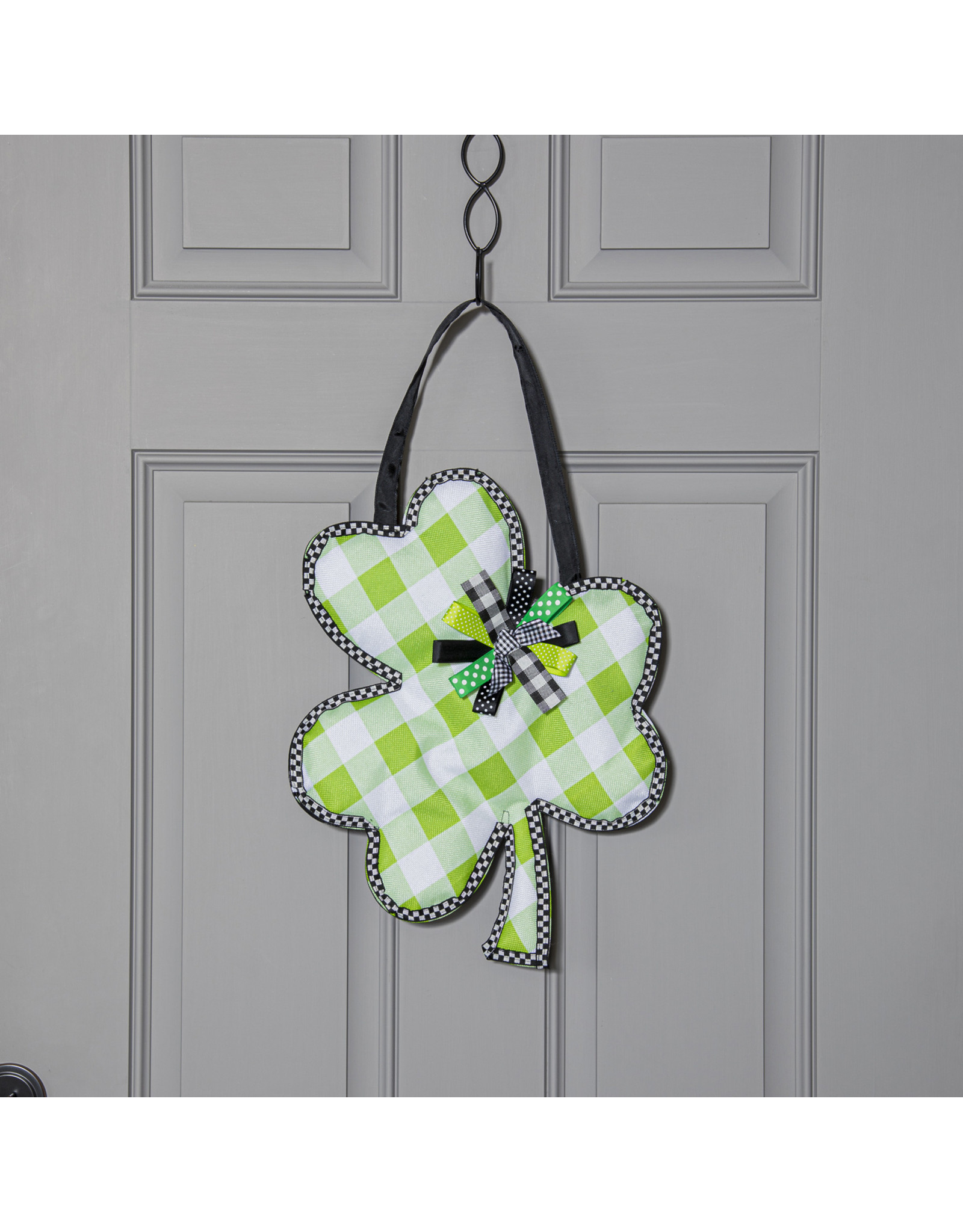 Evergreen Enterprises Check Clover Door Décor