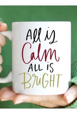 Quotable Life All Is Calm And Bright Christmas Coffee Mug