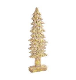 Mud Pie Medium Gold Carved Tree