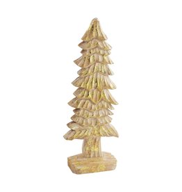 Mud Pie Small Gold Carved Tree