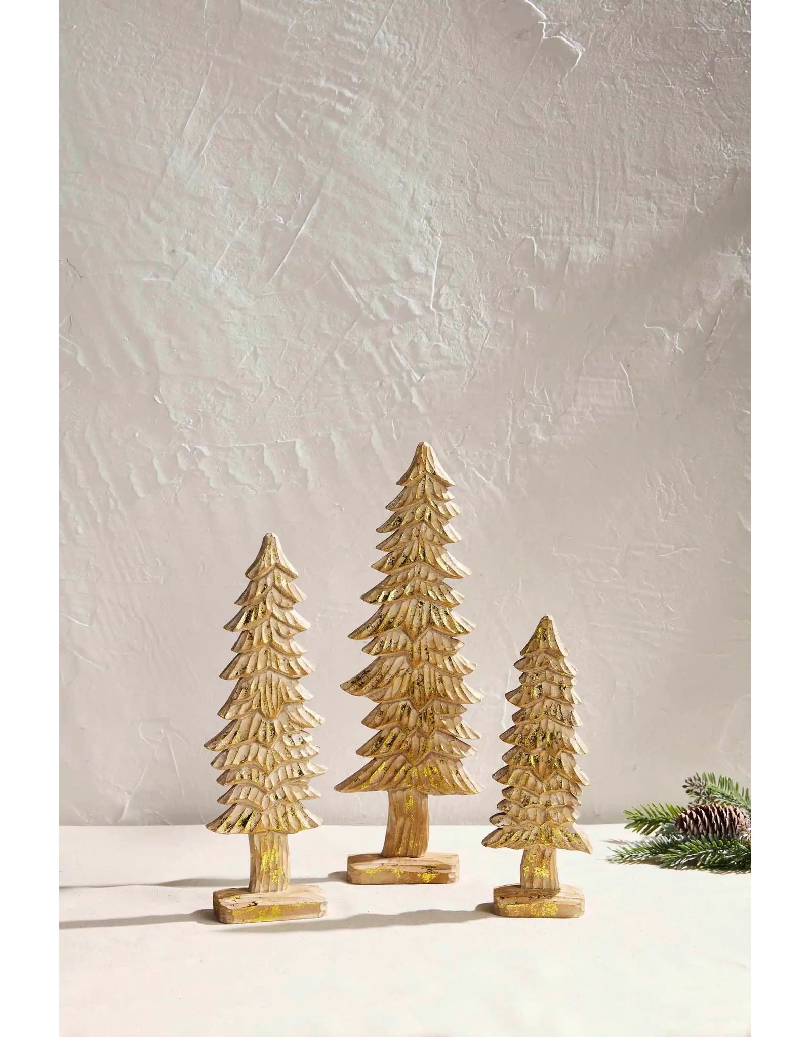 Mud Pie Small Gold Carved Tree