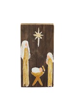 Mudpie Small Nativity Plaque