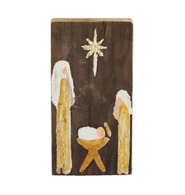 Mud Pie Small Nativity Plaque