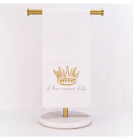 The Royal Standard If The Crown Fits Flour Sack Hand Towel
