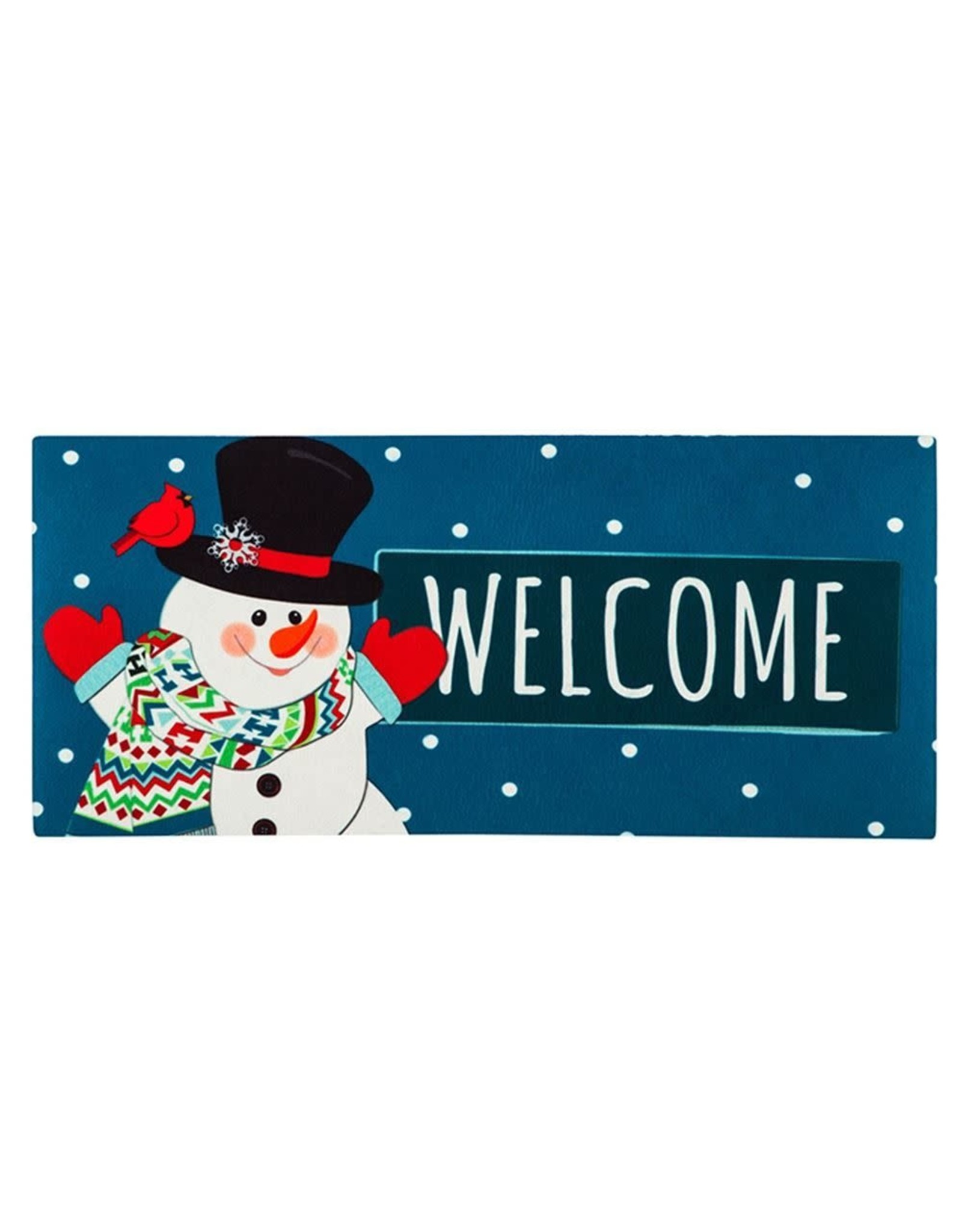 Evergreen Enterprises Snowman Welcome Sassafras Switch Mat