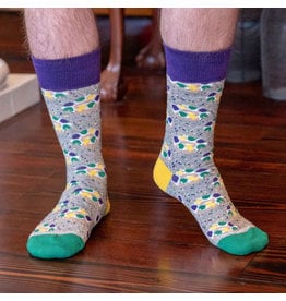 The Royal Standard Men's Gray King Cake Socks