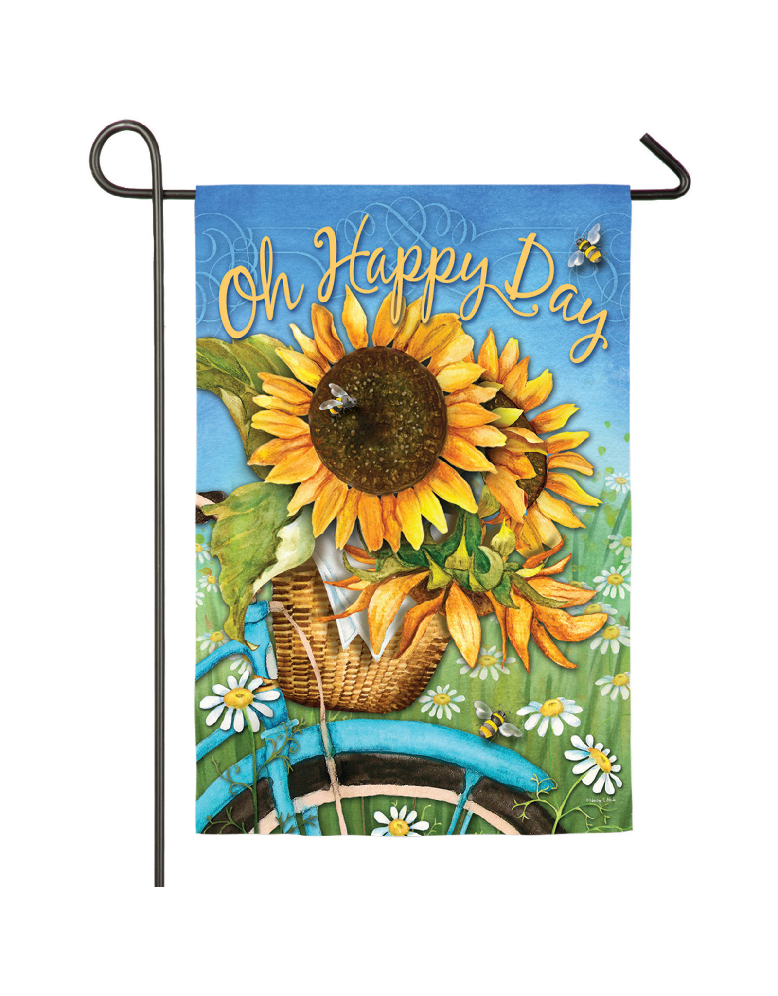 Evergreen Enterprises Happy Day Sunflowers Garden Suede Flag