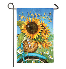 Evergreen Enterprises Happy Day Sunflowers Garden Suede Flag