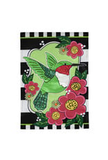 Evergreen Enterprises Spring Hummingbird Garden Applique Flag