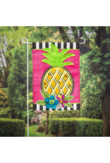 Evergreen Enterprises Bright Pineapple Garden Applique Flag