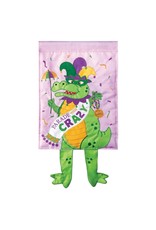 Magnolia Garden Flag Company Mardi Gras Alligator Garden Flag