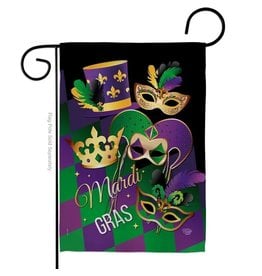 Two Group Flag Co. Mardi Gras Springtime Decor Flag