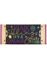 Magnolia Garden Flag Company Mardi Gras Beads And Bling doormat Insert