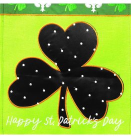 Magnolia Garden Flag Company Happy St Patricks Shamrock House Flag 29x42