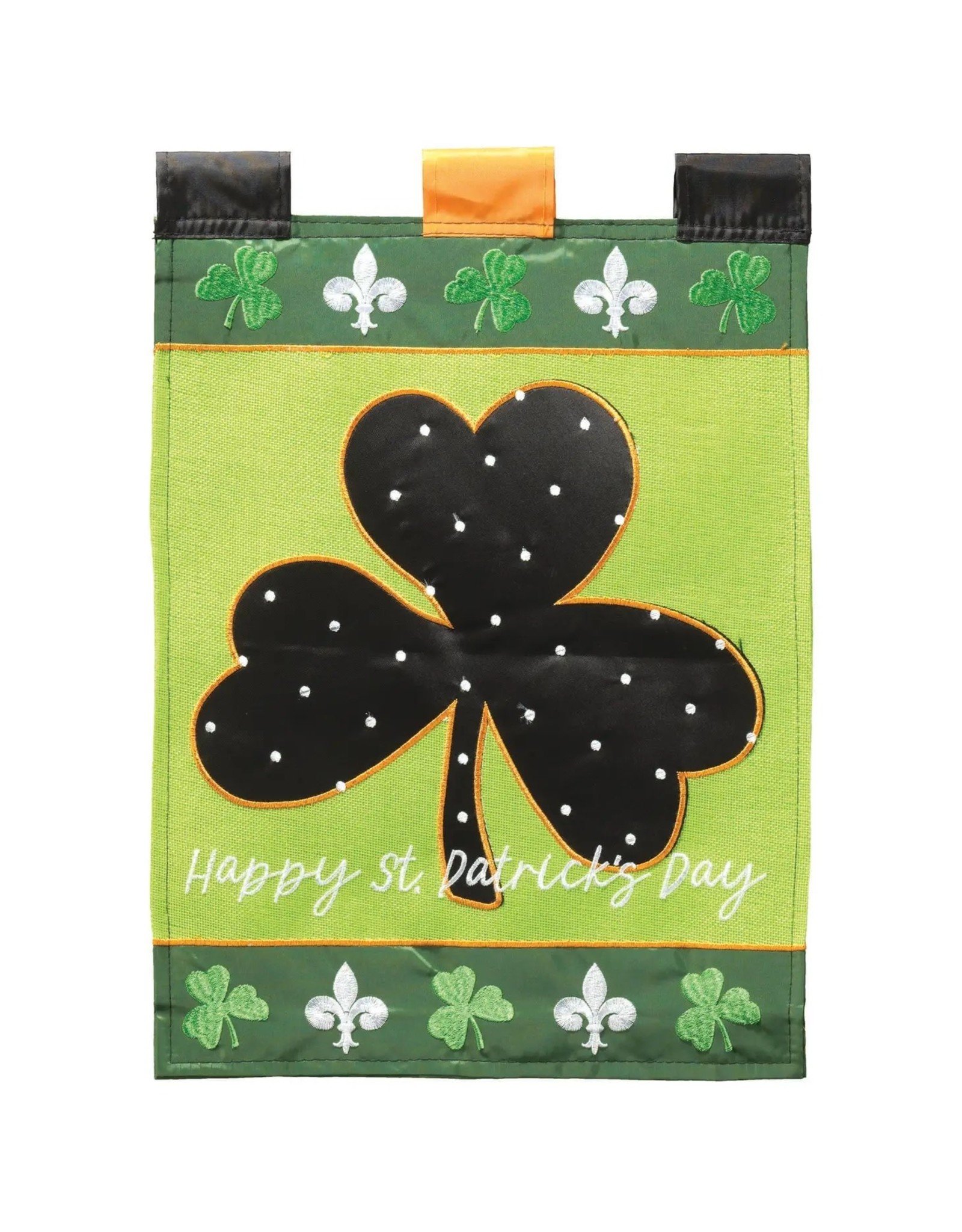 Magnolia Garden Flag Company Happy St Patricks Shamrock House Flag 29x42