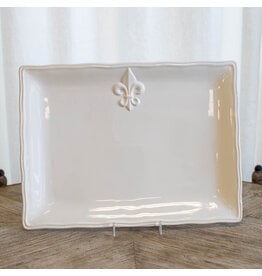 The Royal Standard Fleur de Lis Platter (15.5x11.5)