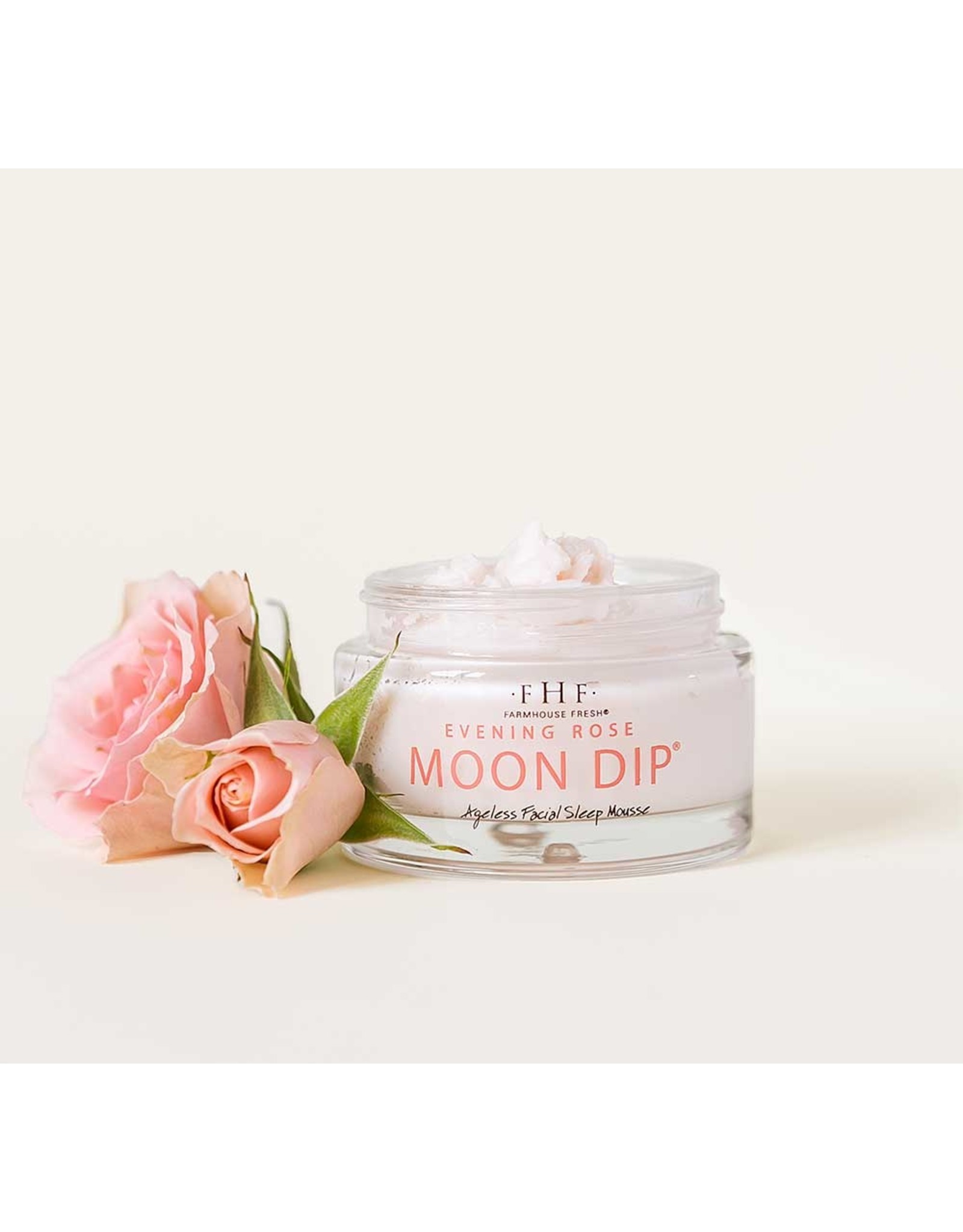 Farmhouse Fresh Evening Rose Moon Dip® Ageless Facial Sleep Mousse with Peptides + Retinol 1.7 oz