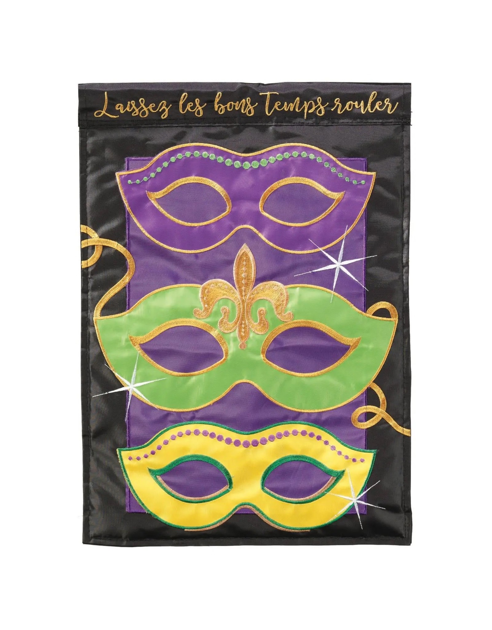 Magnolia Garden Flag Company Mardi Gras Mask Flag Garden