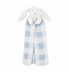 Mud Pie Blue Bunny Lovey Blanket