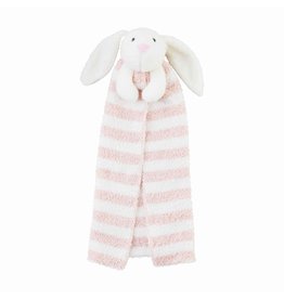Mudpie Pink Bunny Lovey Blanket