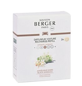 Maison Berger Car Refill-Set/2 Ceramic Black Angelica