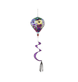 Evergreen Enterprises Pansy Garden Burlap Balloon Spinner