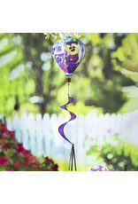 Evergreen Enterprises Pansy Garden Burlap Balloon Spinner