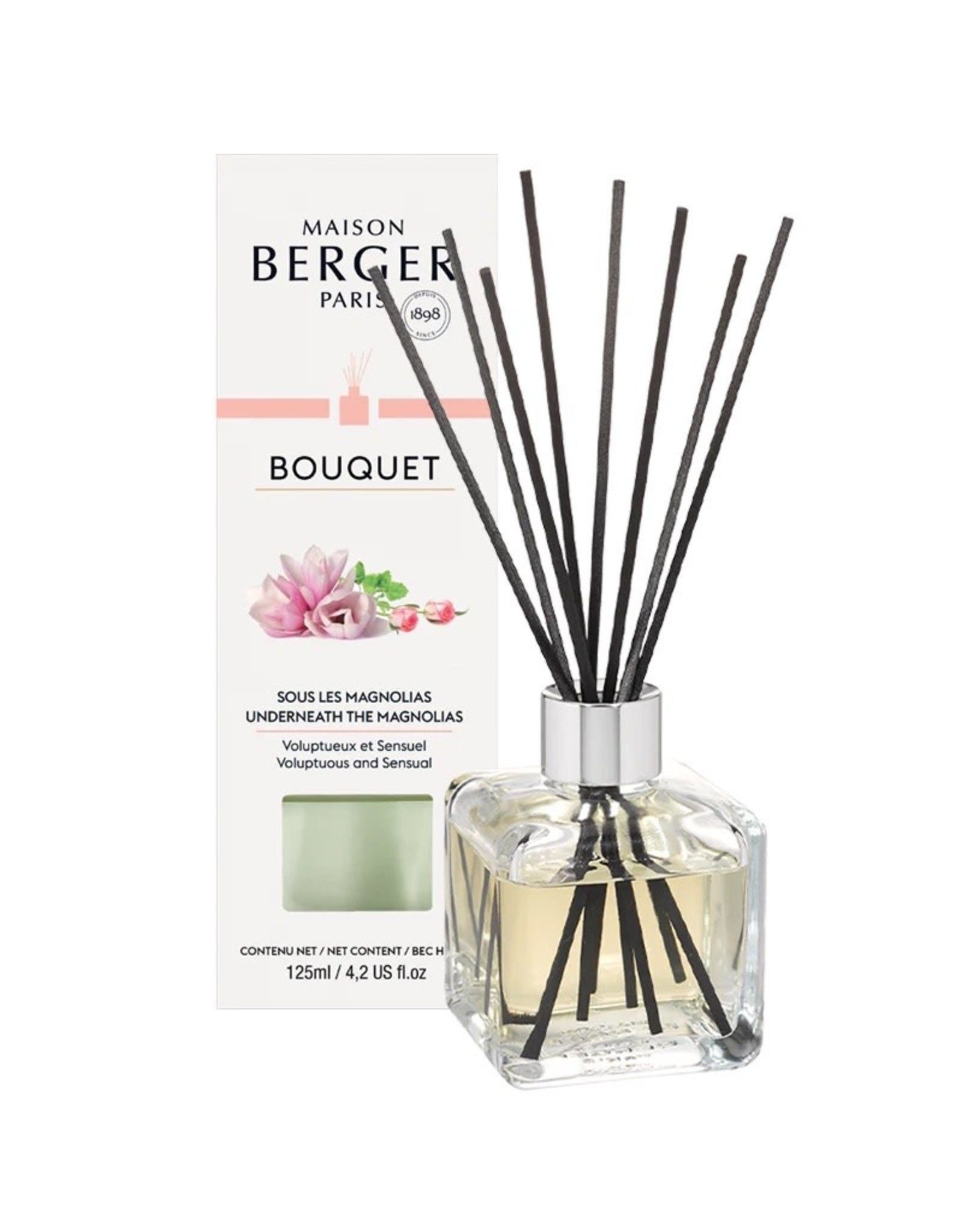 Maison Berger Underneath the Magnolias Pre-filled Cube Reed Diffuser