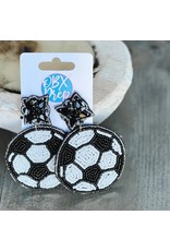 OBX Prep Soccer Seed Beaded Dangle Earrings