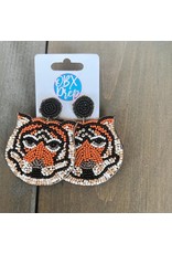 OBX Prep Tiger Seed Bead Dangle Earrings