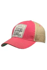 Landmark Products Sunrise Sunburn Sunset Repeat Pink Distressed Trucker Cap